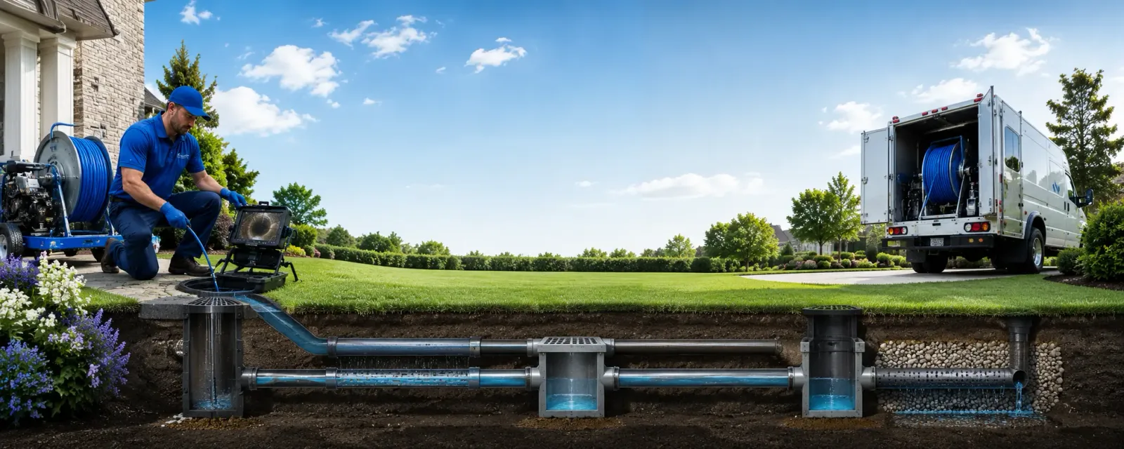 Outdoor drain cleaning information for South Bristol, ME
